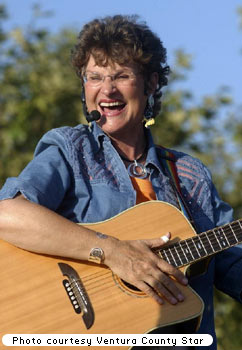 Charlotte Diamond performs in Moorpark, California.