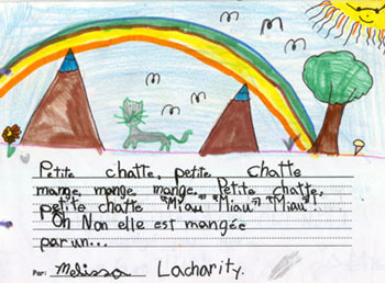 Petite chatte by Melissa Lacharity of École Campus View, Victoria BC