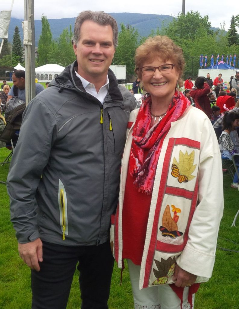 Charlotte and MP Fin Donnelly