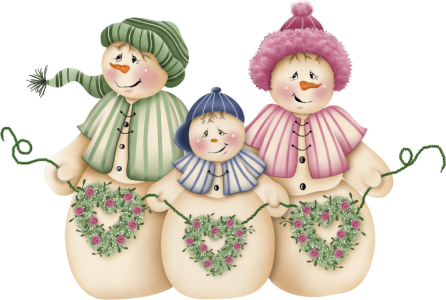 Snow Family [Image © Folk Art Treasures. Used with Permission.]